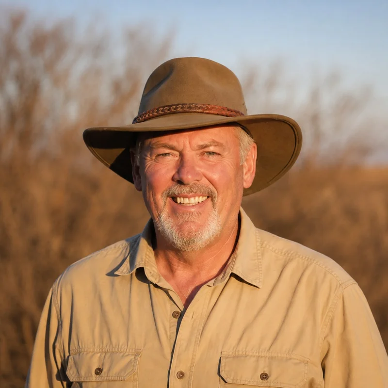 Rick Kennerknecht, founder and publisher of Grand Valley Domains, in a wide-brimmed hat outdoors